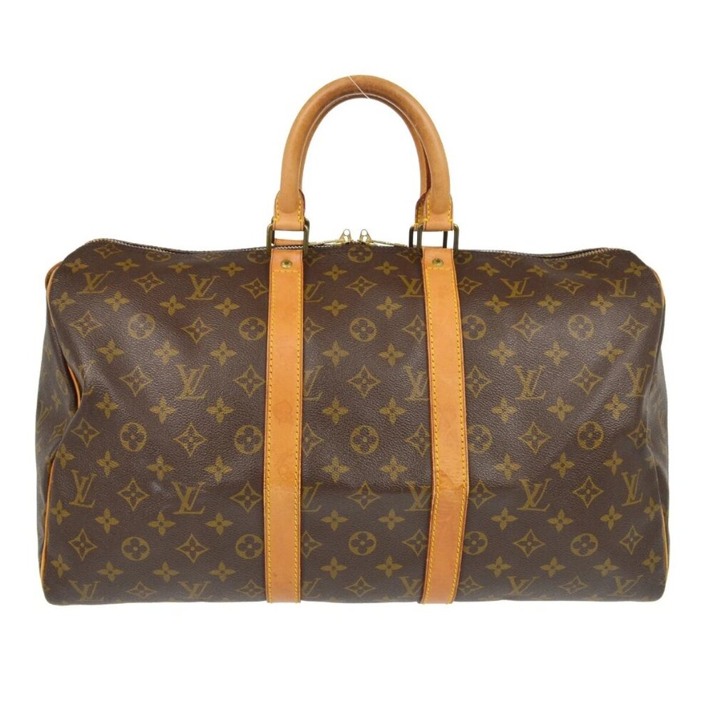 Louis Vuitton Monogram Keepall 45 Travel Duffle Handbag
